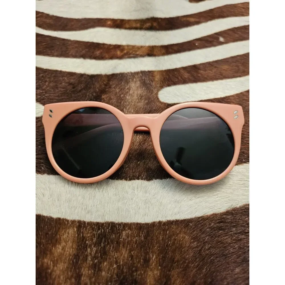 Stella McCartney SK0018S Cat Girls Pink Round Sunglasses Gray Gradient